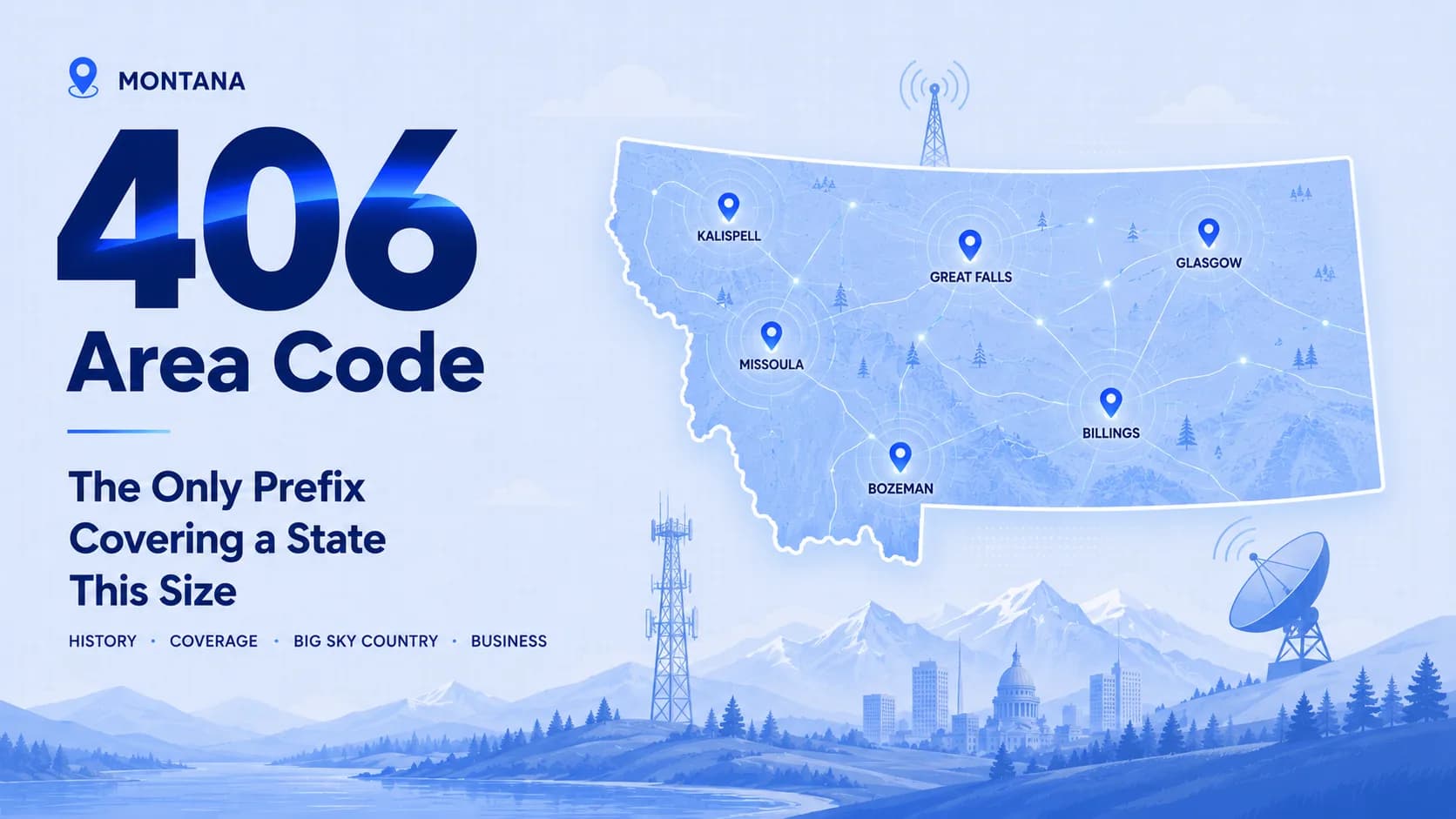 406 Area Code: The Only Prefix Covering a State This Size