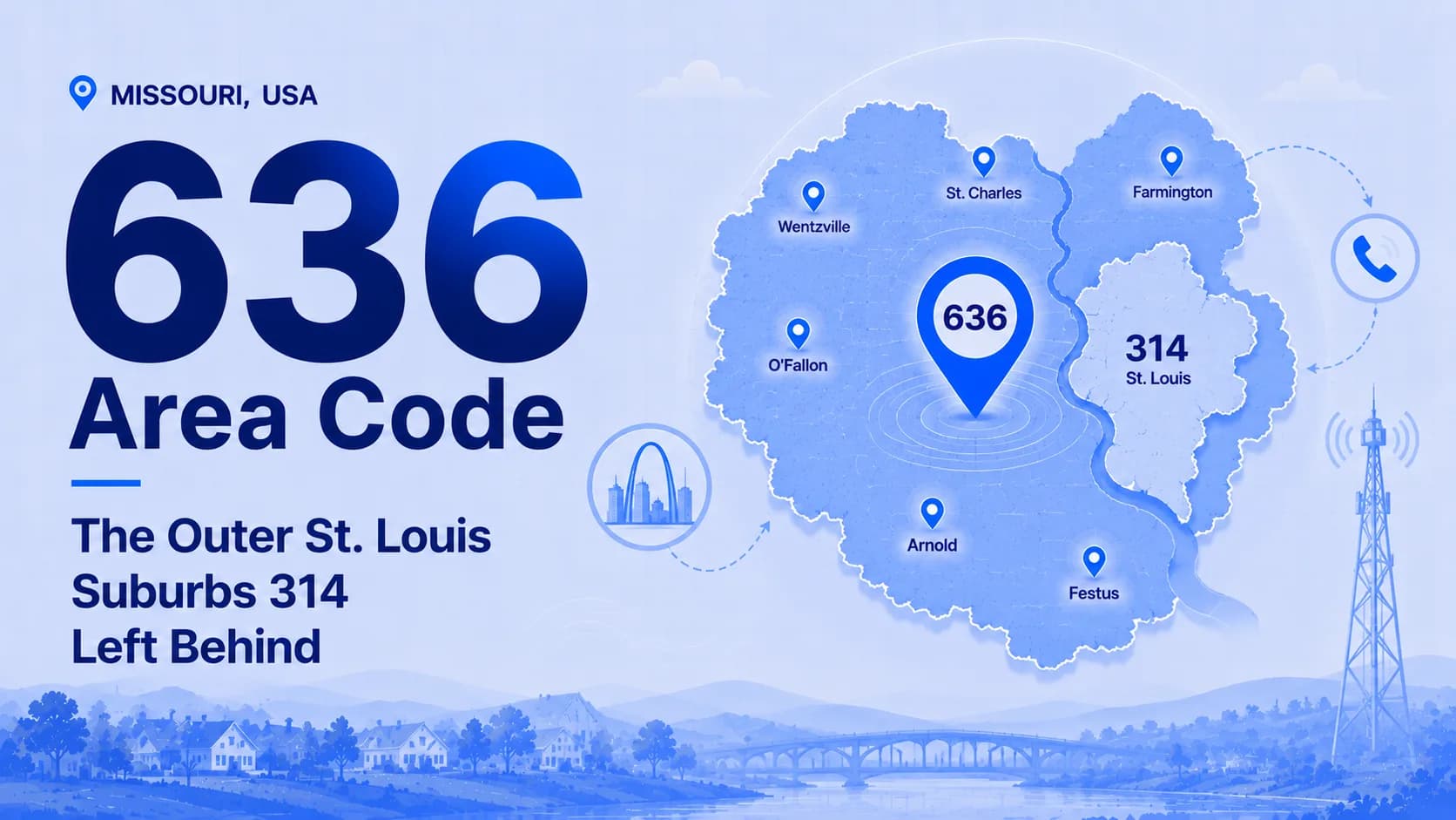 636 Area Code: The Outer St. Louis Suburbs 314 Left Behind