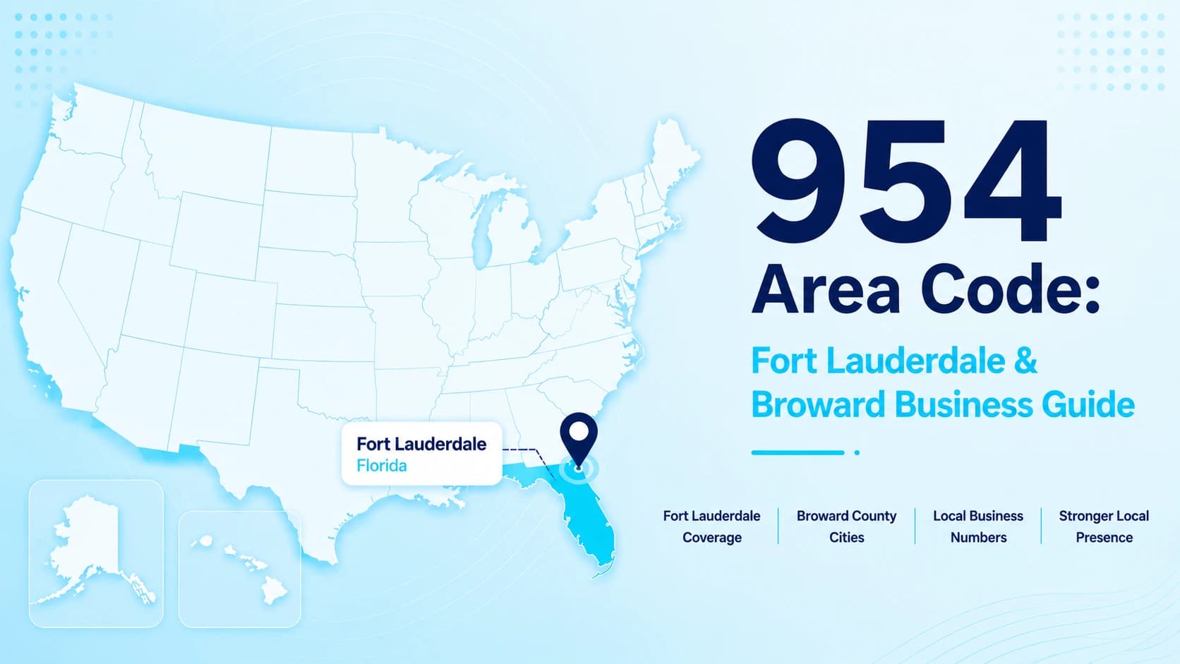 Phone handset over a map of Broward County and Fort Lauderdale