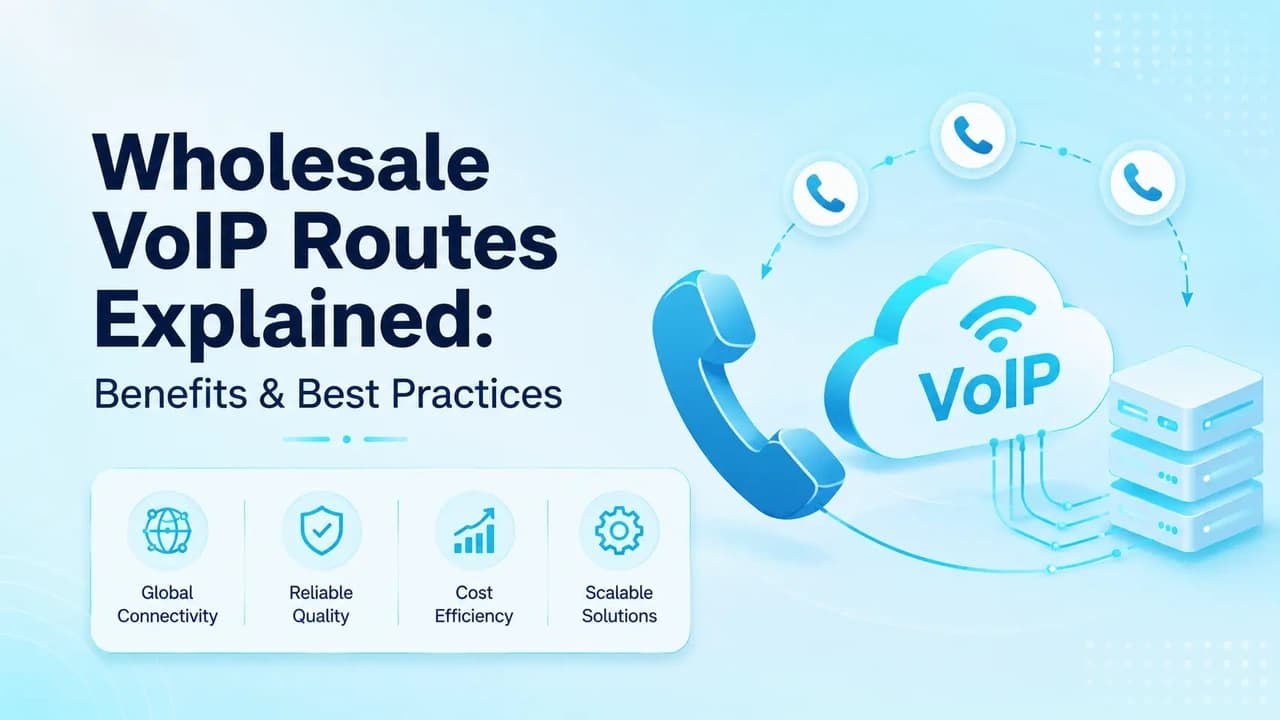 Map of carrier voice paths connecting business call traffic across multiple countries