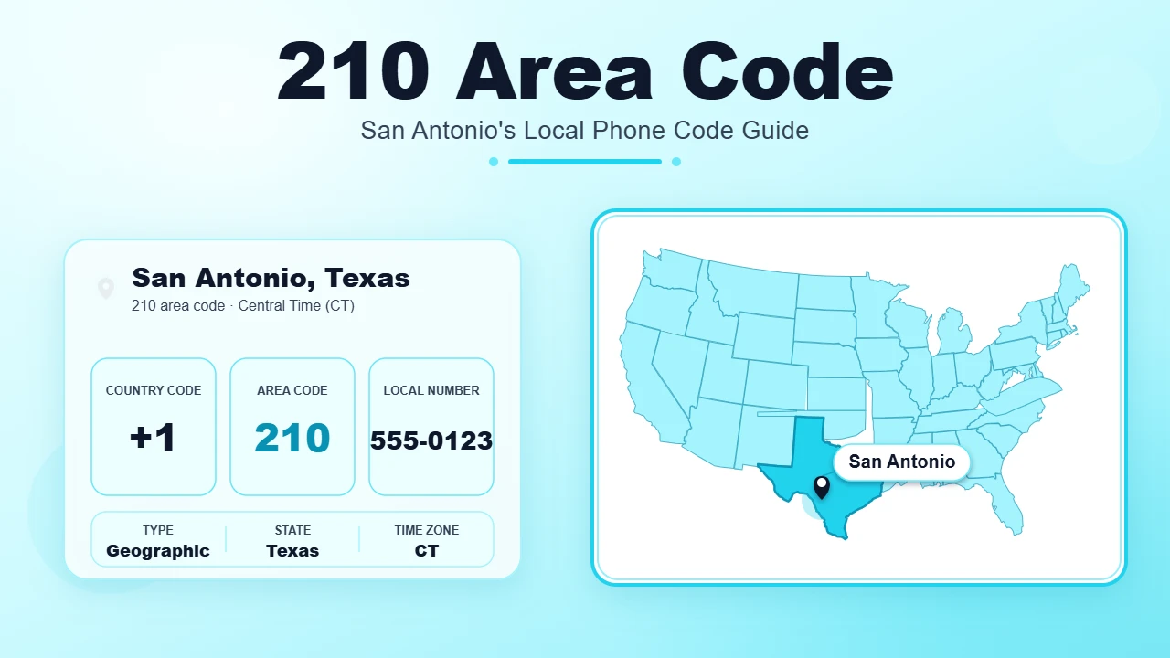 210 Area Code: San Antonio, TX — Cities, History, Scams & Business Guide